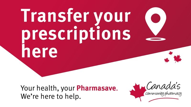 transfer prescription to pharmasave SureCare pharmacy